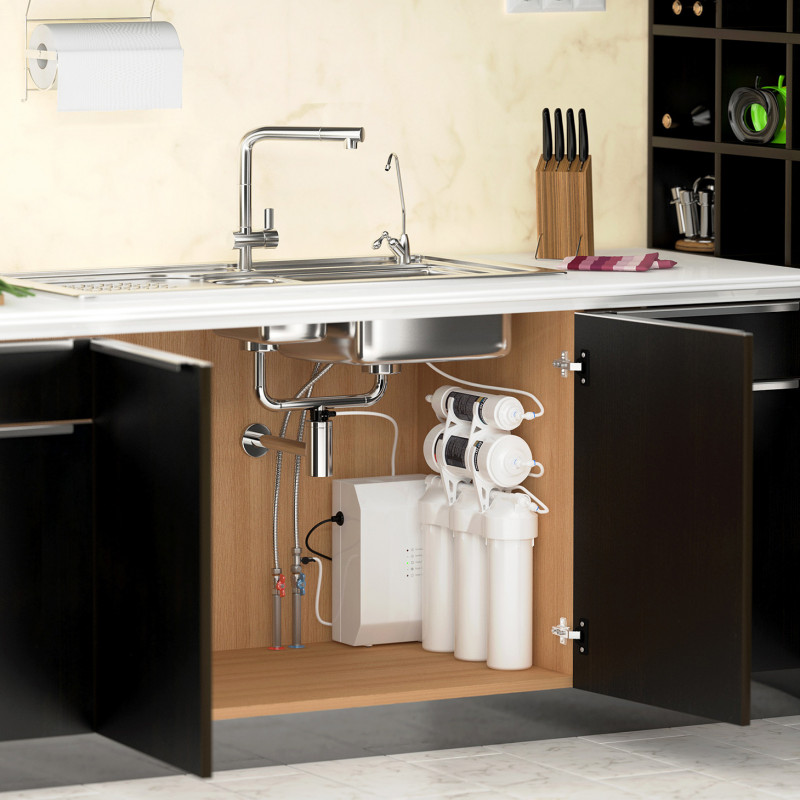 Прямоточная сплит-система обратного осмоса Praktic Osmos Stream OUD600 Прямоточная сплит-система обратного осмоса Praktic Osmos Stream OUD600